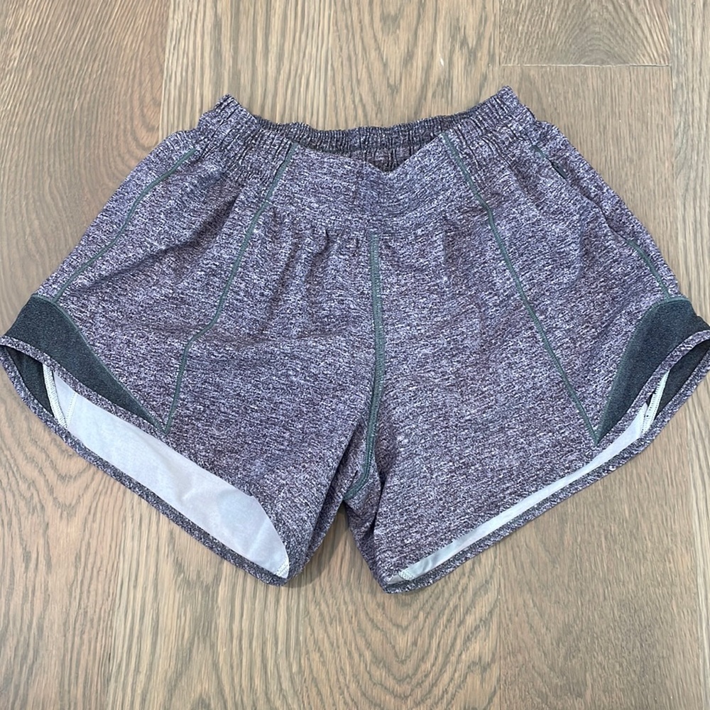 lululemon athletica Heathered Gray Athletic Shorts size 4